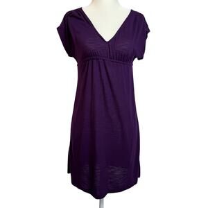 Self Esteem Purple Empire Waist Babydoll Dress – Medium